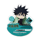 Anime character figurine with a blue background