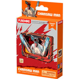 Chainsaw Man themed wooden craft kit packaging by Puremind on a white background