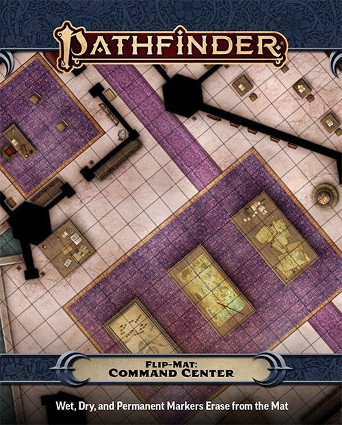 Pathfinder Flip-Mat Command Center with detailed floor plan and room illustrations.