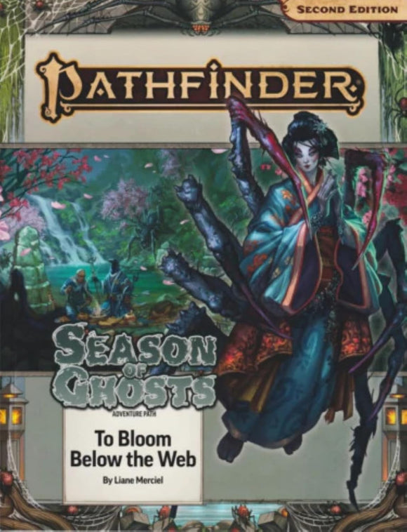 Pathfinder Season of Ghosts book cover with a character and forest background