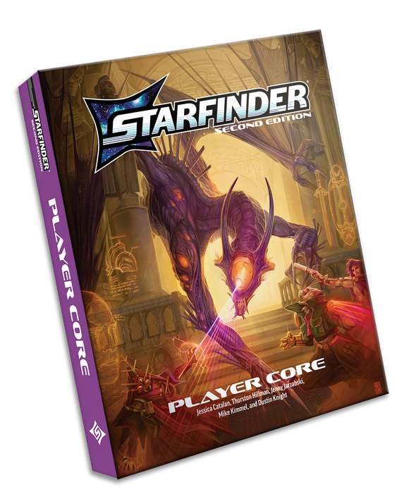 Starfinder Player Core book with a dragon illustration on the cover