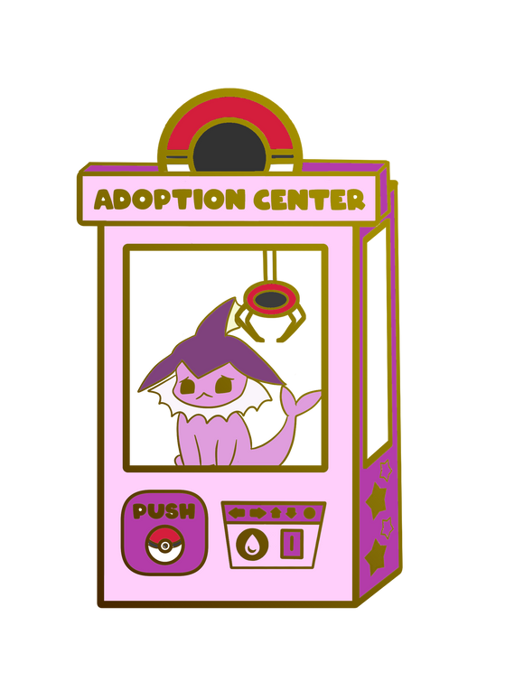 Pokemon: Shiny Vaporeon Adoption Center Enamel Pin