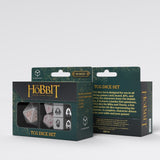 The Hobbit TCG dice set packaging on a white background