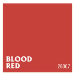 Solid blood red color swatch with code 25007