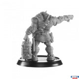Gray miniature figure on a black base with 'Hordes USA' branding.