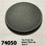 Reaper Miniatures: Round Plastic Gaming Base - 55mm (10)