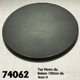 Reaper Miniatures: Round Plastic Gaming Base - 100mm (4)