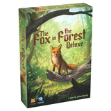 Board game box titled 'The Fox in the Forest Deluxe' with a fox illustration on a forest background.