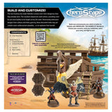 HeroScapo product packaging with figures and scenery, featuring a QR code and text on a scenic background.