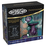 Heroscape Terrain System packaging with mushroom-like figures and text on a black background