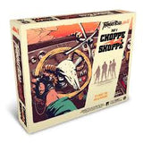 Board game box with a vintage design featuring a skull and figures, labeled 'The Choppa'.