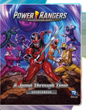 Power Rangers roleplaying game sourcebook with characters on a dynamic background