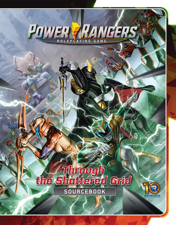 Power Rangers roleplaying game sourcebook cover with characters and text