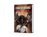 Book titled 'Legacy of Defiance' featuring characters on a white background