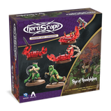 HeroScape game expansion box with miniatures and branding on a white background