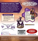 Heroscape game packaging with Shiori miniature and game components