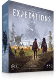 Board game box titled 'Expeditions' with a scenic illustration on the cover.