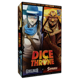 Box for Dice Throne game featuring a Gunslinger and Samurai design.