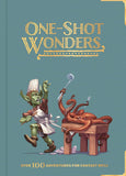 Book cover of 'One-Shot Wonders' with a goblin chef and octopus illustration on a teal background.