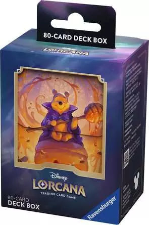 Disney Lorcana trading card game deck box packaging with character illustration on a blue background