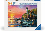 Ravensburger puzzle box with a lighthouse scene on a white background
