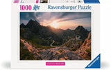 Ravensburger puzzle box with mountain landscape design
