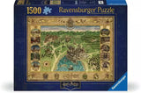 Ravensburger Harry Potter puzzle box with map design on a blue background