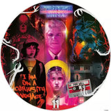Round product with 'Stranger Things' themed design featuring characters and elements from the show.
