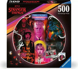 Stranger Things puzzle box with colorful design and text
