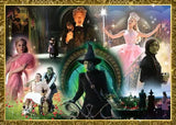 Collage of characters from 'The Wizard of Oz' with a decorative gold frame.