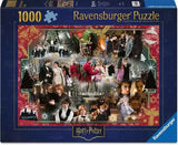 Ravensburger Harry Potter puzzle box with collage of characters and scenes.