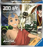 Avatar: The Last Airbender puzzle box with character images and 'Ravensburger' branding.