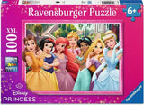 Ravensburger Disney Princess puzzle box with characters on a pink background