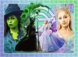 Collage of characters from a fantasy-themed movie or show with decorative border.