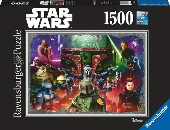 Star Wars puzzle box with characters and Ravensburger branding