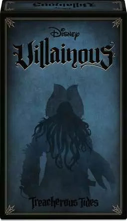 Box for Disney Villainous: Treacherous Tides with a dark silhouette design.