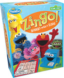 Thinkfun Zingo! Sesame Street game box with colorful characters and game pieces.