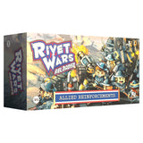 Board game box for 'Ravet Wars Reloaded' with characters and text on a white background