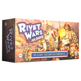 Box of 'Rivet Wars Reloaded' with robot figures on a white background