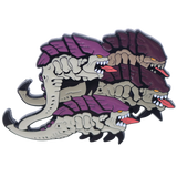 tryanid creatures with purple and brown scales on a white background