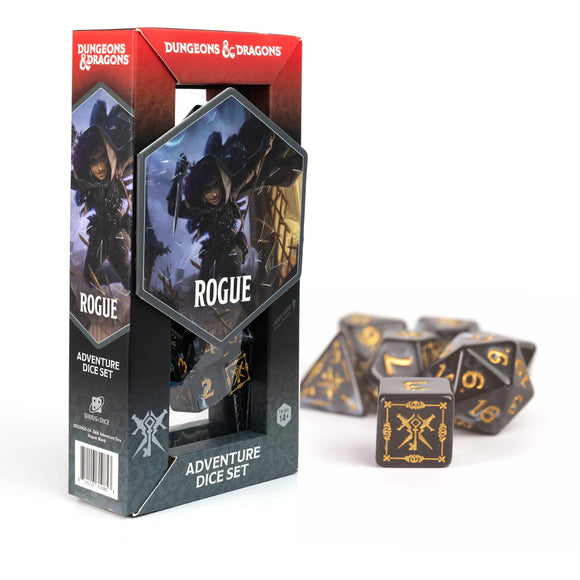 D&D: Adventure Dice Set - Rogue Black