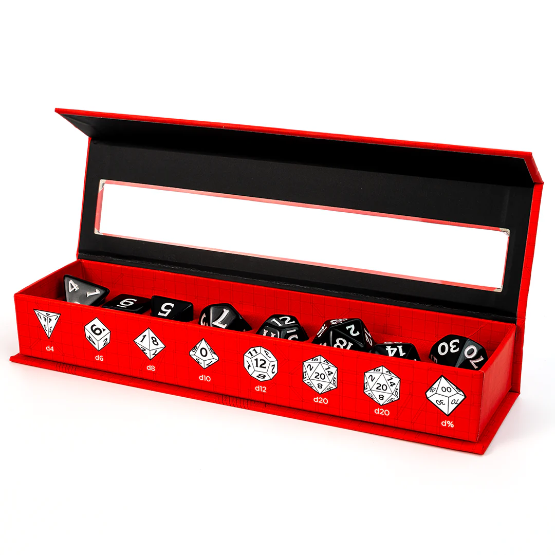 D&D: New Adventurer Dice Set - Black – Little Shop of Magic