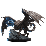 Fantasy dragon figurine on a transparent background