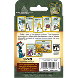 Back of a Munchkin Warhammer Age of Sigmar game expansion packaging with text and graphics.