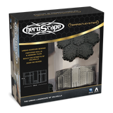 Box of cheroScape Terrain System with game components on a white background