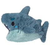Plush shark toy on a white background