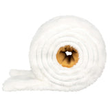 Roll of white paper towels on a white background