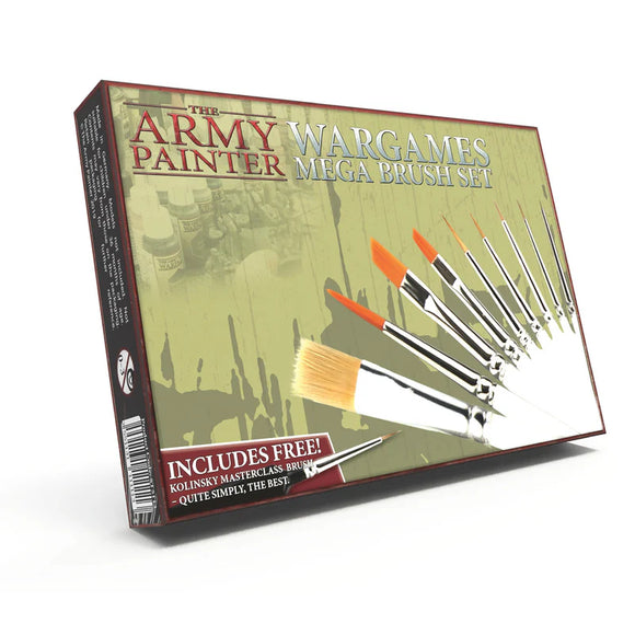 Box of The Army Painter Wargames Mega Brush Set on a white background