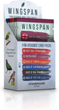 Wingspan card game packaging with bird illustrations on a white background