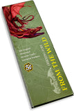 Card game box with red dragon illustration and green background
